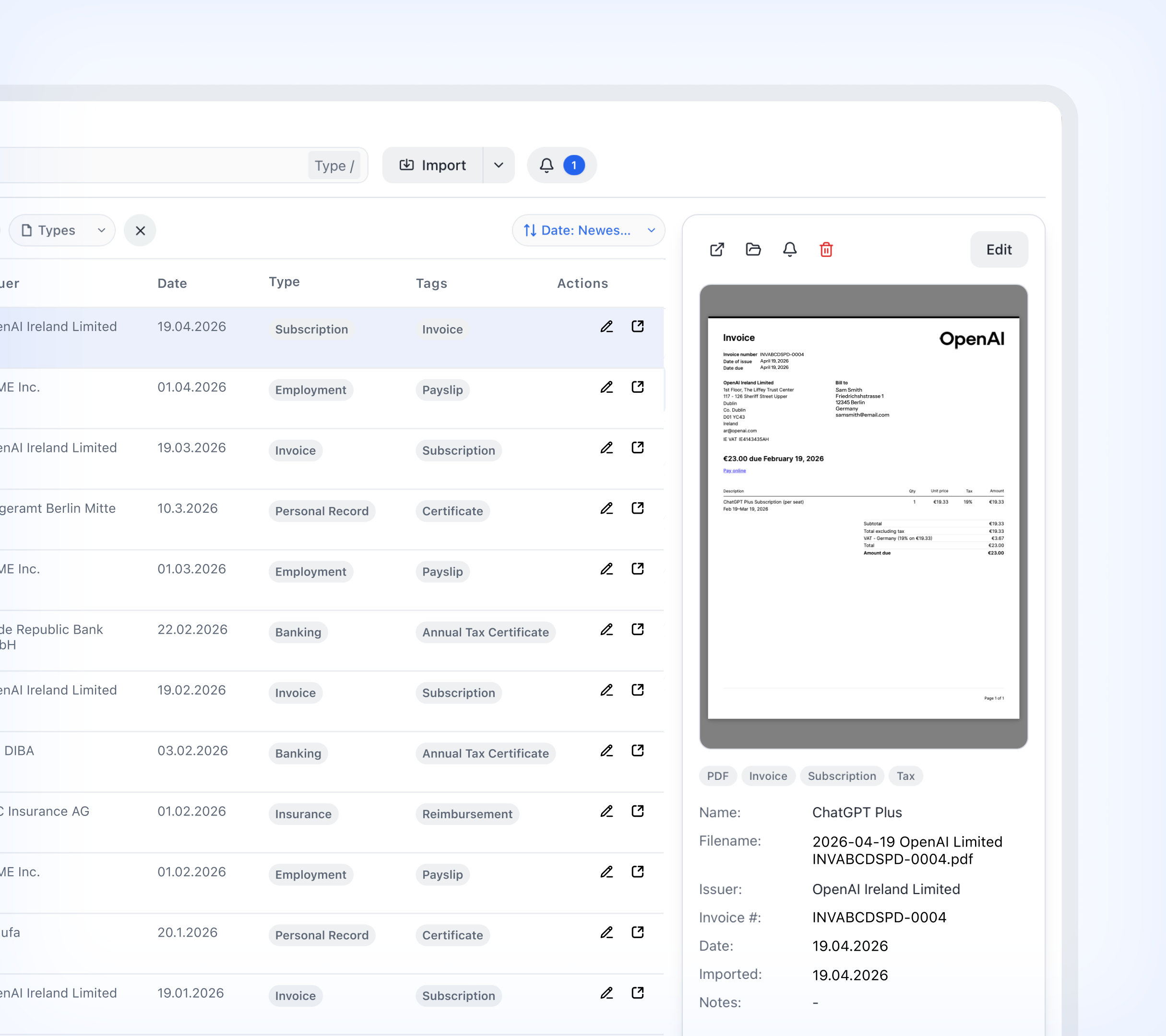Documents from multiple sources indexed into a system that enables structured retrieval workflows